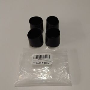 Black Chair Leg Caps Set of 4